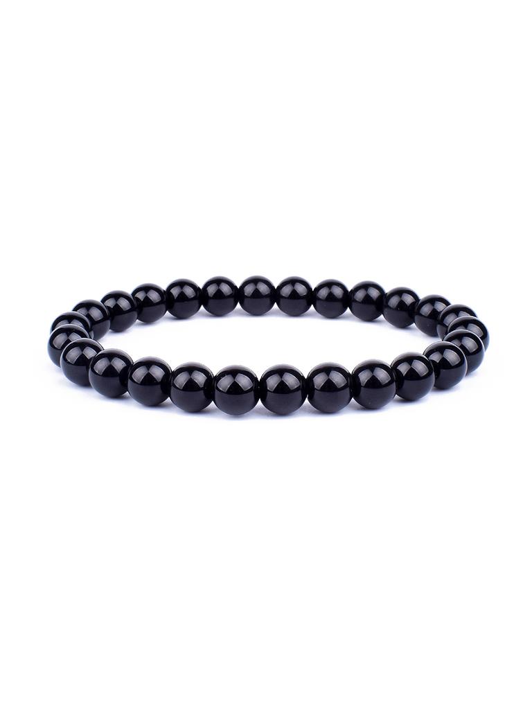 Triple Protection Natural Stone Beads Bracelet Tiger's Eye for Courage Obsidian for Grounding & Pyrite for Wealth Health Jewelry