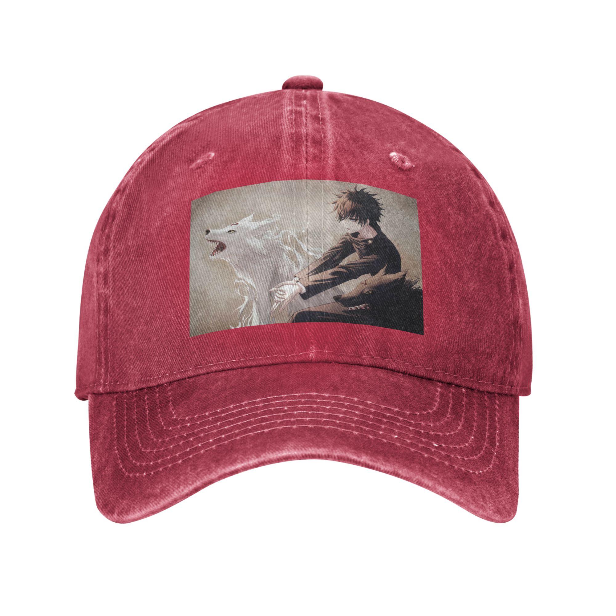 Megumi Besto Friendo Jujutsu Kaisen Sukuna Anime Denim Fabric Cap Baseball Caps Adjustable Hat Summer Unisex Baseball Hats One Size