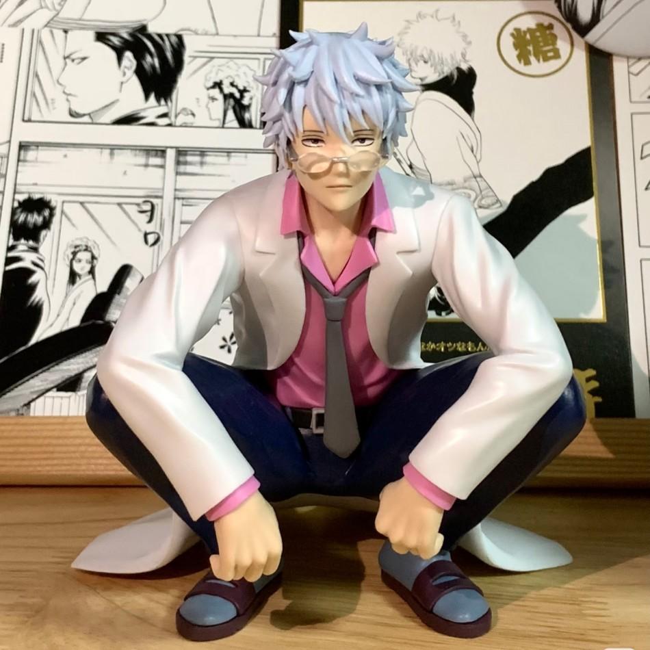 Gintama Anime Figure Katsura Kotarou ,Teacher Series Sakata Gintoki Collection PVC Action Figures Model Toy Brithday Gifts