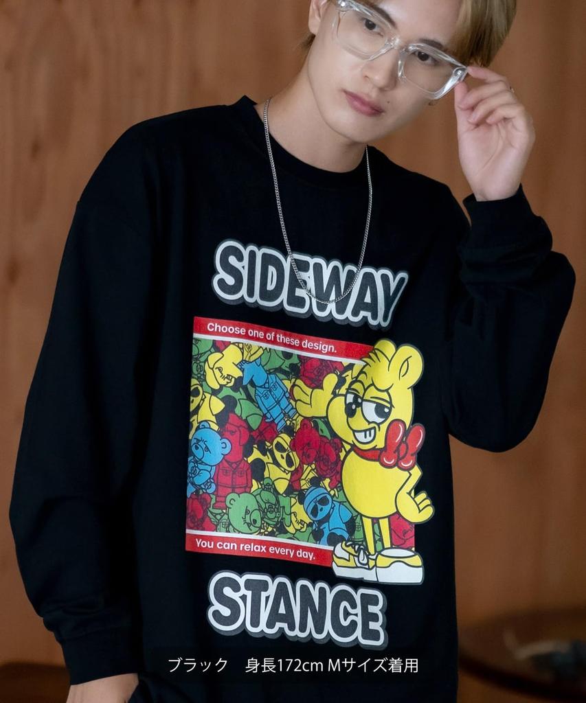 IMPROMES Casual SIDEWAYSTANCE Candy Package Long Sleeve T-Shirt, Men's, Oatmeal