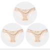 Women's Seamless Underwear Leopard Intimate Women Sexy Lace Black Floral Panties Seamless Panty 3 Pcs/set