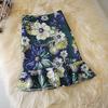 Faldas florales de verano para mujer, moda coreana, cintura alta, falda corta ajustada