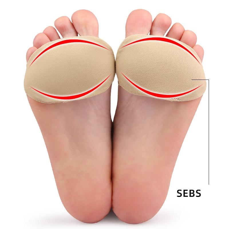 Forefoot Pad Lycra Fabric Toe Care Silicone Anti-slip Pads