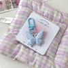 Cute Letter Butterfly Keychain Pendant For Women Girls  Exquisite Tassel Keychain Creative Bag Decoration Accessories