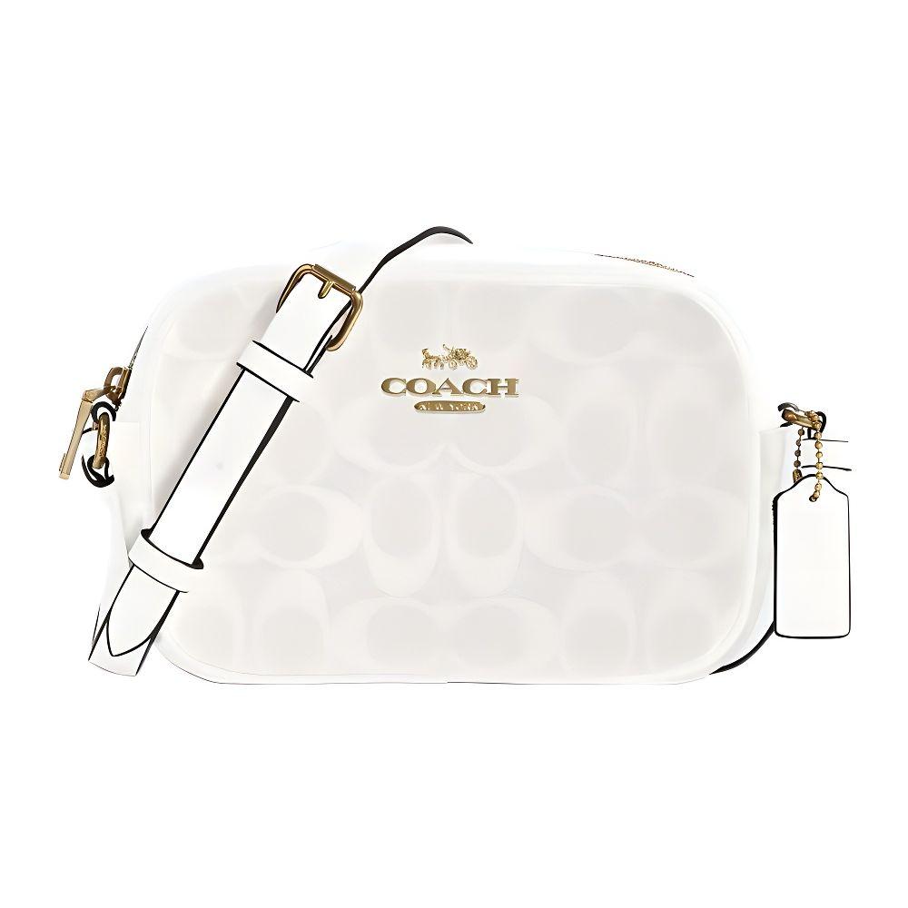 

Coach Camera 19 Classic Monogram Leather Crossbody Shoulder Bag Women bags Glacier-White C9926-IMRFF Basic Set (Bag+Dust Bag)