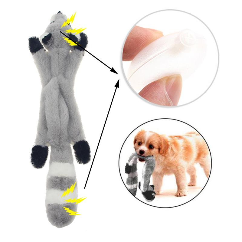 Plüschspielzeug für Hunde, Quietsch-Pinguin, Kuh, Löwe, interaktives Kauen, Quietschen, Pfeifen, beteiligtes Eichhörnchen