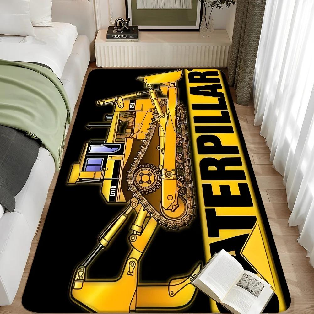 

C_Гусениця CAT Килим Двигун Екскаватор Килимок для вхідних дверей з колоди Скандинавський стиль Дім Ванна кімната-Туалет Килимки Спальня Готель Декор Килимок 120x160cm