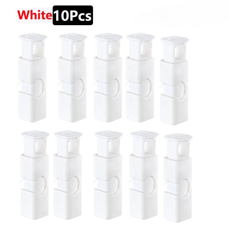 

20/1 шт. многоразовые зажимы для запечатывания пищевых продуктов зажимы для пакетов для хранения хлеба для пакетов для закусок пружинный зажим кухонный зажим для запечатывания White 10PCS