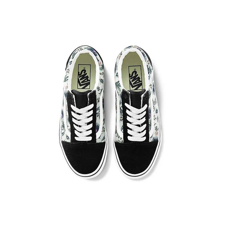 Vans Old Skool 'Paradise Floral' (Unisex) Black / True White Skate Shoes VN0A3WKT4QG