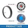 A ABSOPRO 60.1mm to 56.6mm Car Wheel Hub Centric Ring