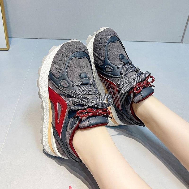 Thick-soled Inner Height Increase Forrest Gump 22 Autumn New Mesh Breathable Lightweight Sports and Leisure Dad Shoes