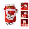 New Year Cat Costume Dog Tang Suit Pet Winter Coat Dog Vest for Teddy Bichon Kitten