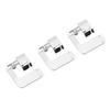 3pcs Zinc Alloy Rolled Hem Foot Professional Universal Fit Sewing Machine Presser Foot Precision Multifunctional Hemmer Foot Set