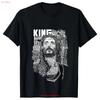 King of Kings Jesus Christian Faith Religious T Shirt Vintage Washed Streetwear Soft Top For Everyday Wear Graphic Versatile