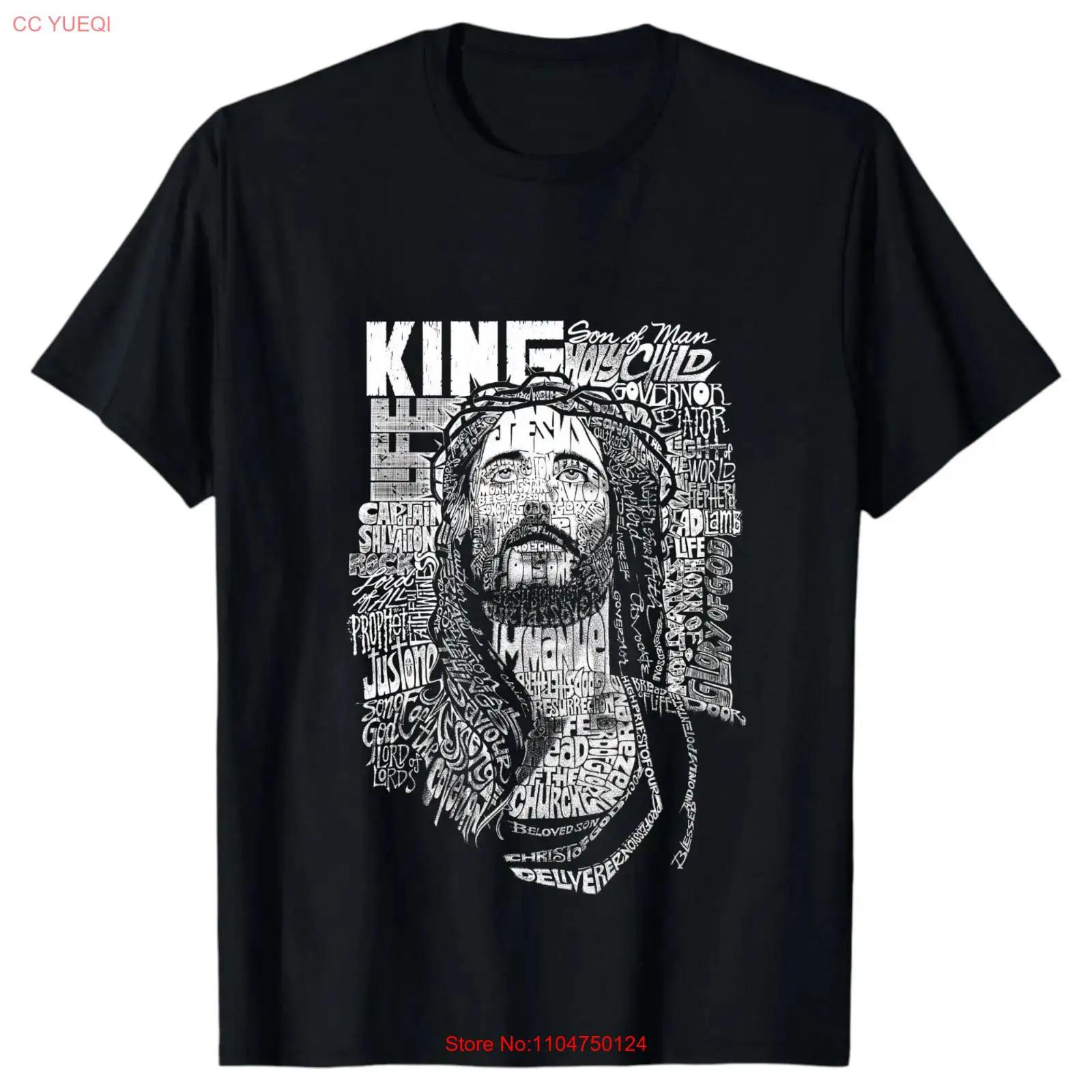 

King of Kings Jesus Christian Faith Religious T Shirt vintage Washed streetwear Soft Top For Everyday Wear graphic Versatile 5XL різнокольоровий