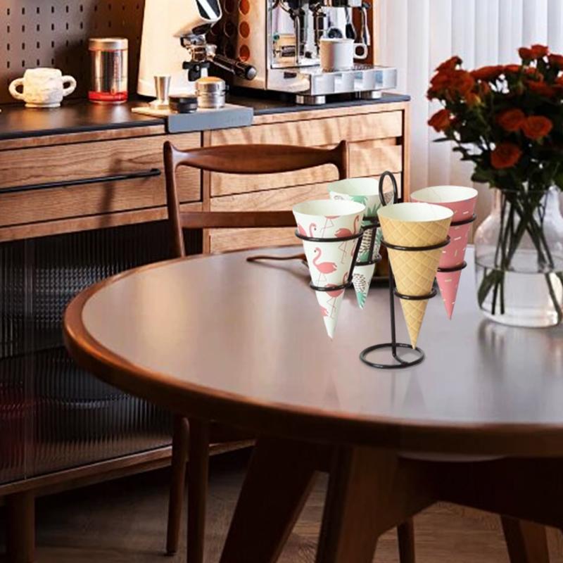 1PC Display Rack Convenience Store Ice Cream Rack DIY Ice Cream Stand Creative Holder Desktop Black Shop Sundries Accessories