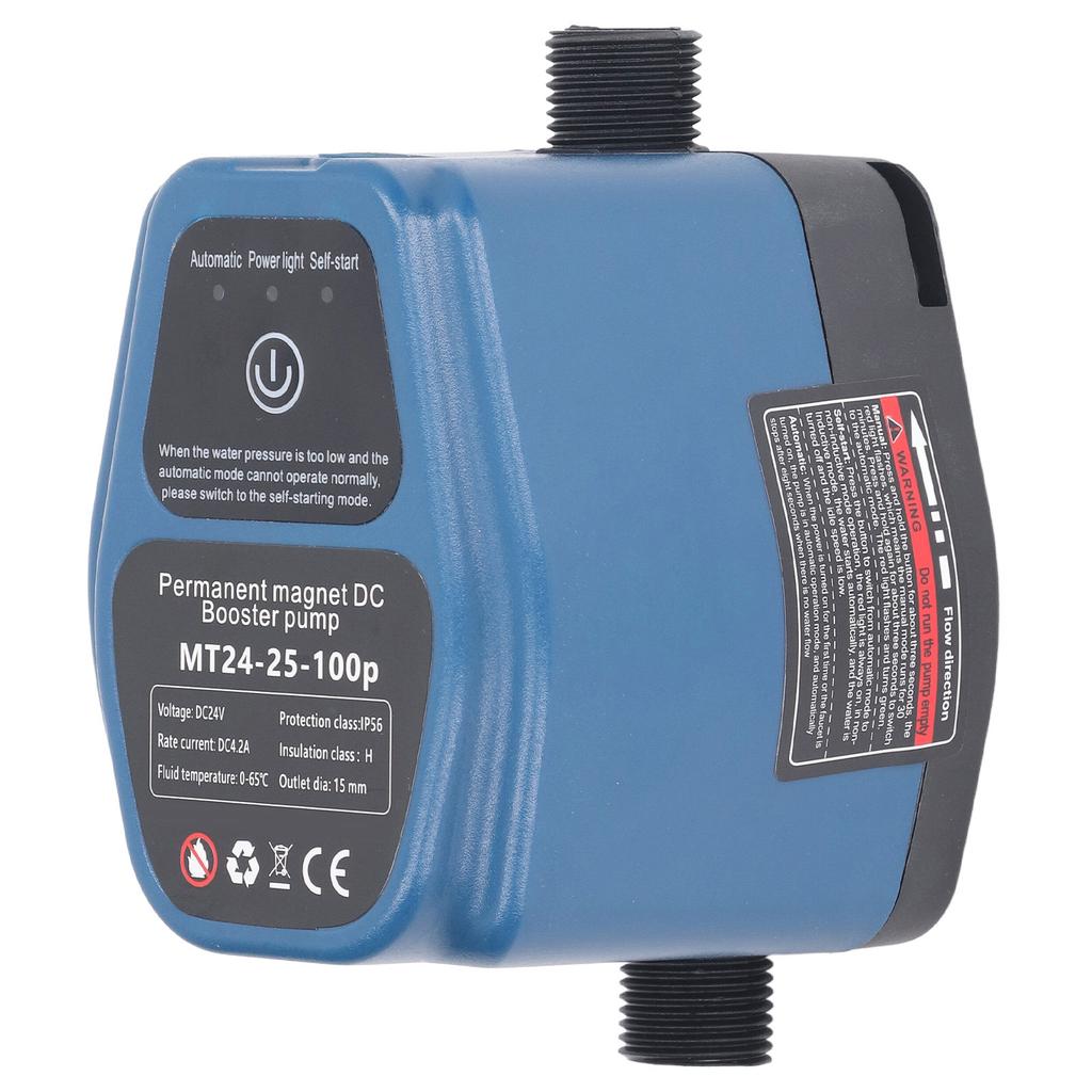Wasserpumpen-Druckerhöher 100W 24V 25L IP56 Intelligente Sensorik Automatische Duschdruckerhöherpumpe 100-240V EU-Stecker