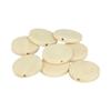 Lucy Wood Bead Round Flat 25mm 18 Pieces