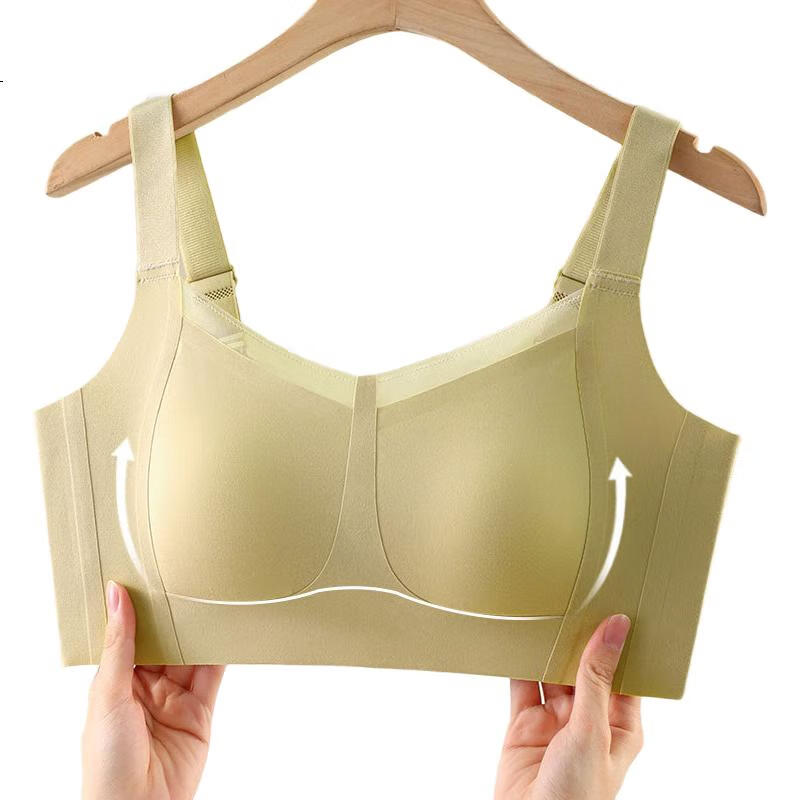 GRACEWELL Smooth Seamless Ultra-Thin Bra for Large Breasts, Lift And Tilt, Wide Straps, Anti-Sagging, Side Support, And Breast Reductio