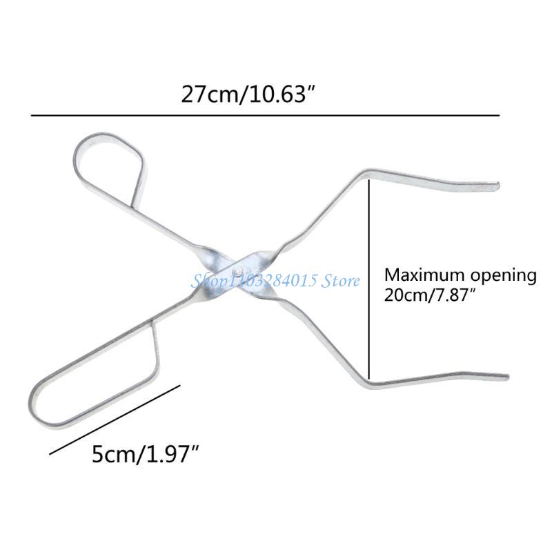 R6FF Lab Flask Beaker Clips Metal Beaker Tongs Laboratory Clip Tool for Chemistry