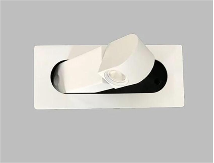 

Светодиодный настенный светильник, вращение на 350 градусов, регулируемый угол наклона, прикроватный светильник для чтения в спальне, встраиваемый, складной, домашний декор S Nature White(3500-5500K)