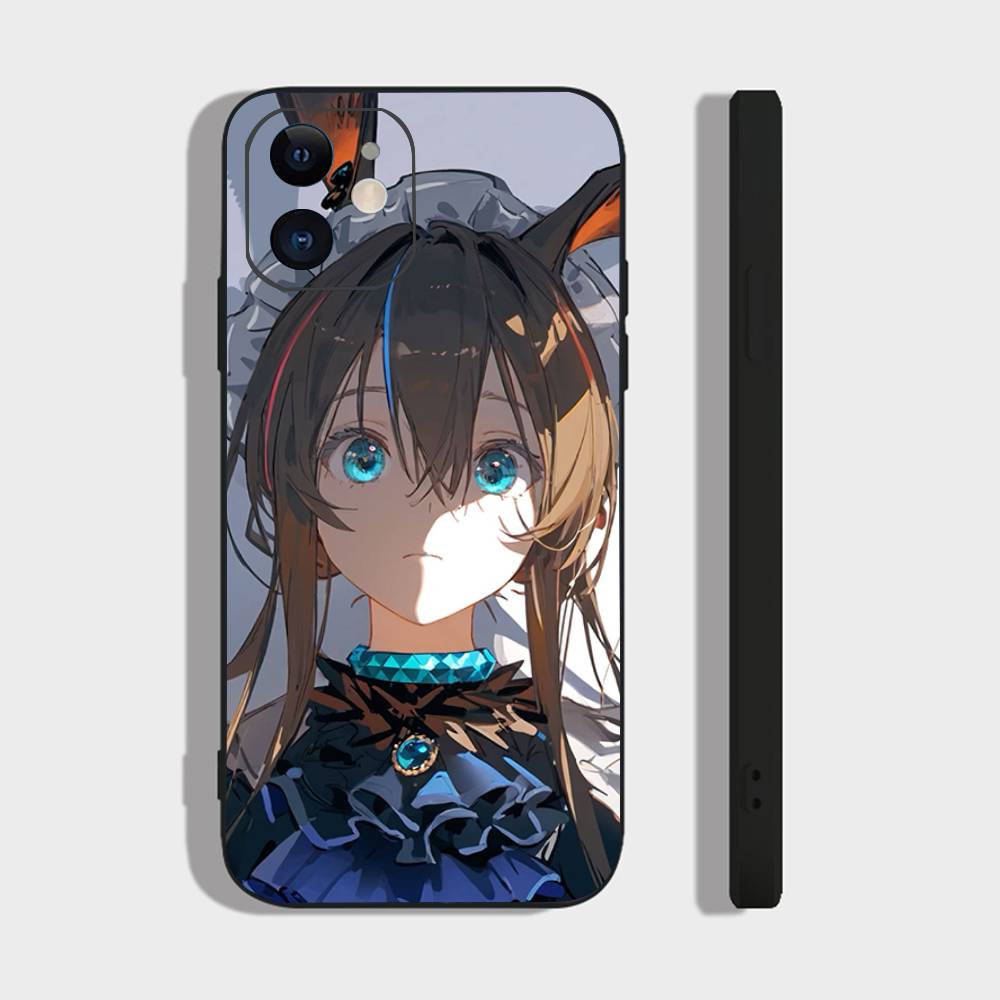 Amiya Animated Game A-Arknights Phone Case For IPhone 17 Air 16 15 14 13 Pro Max 11 12 Black Silicone Cover