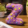 40cm Dessert Englische Buchstaben A bis Z Plüschkissen Gefüllt Bunt Ich Liebe Dich Dekokissen Rückenstütze Plüschtier Heimdeko Geschenk