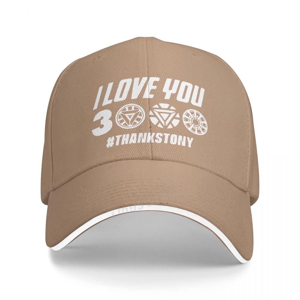 I Love You 3000 Times Thank Tony Stark Herren Baseballkappe Sommer Neue Fans Unisex Verstellbarer Sommer Papa Hut Outdoor Snapback Hüte