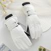 Women's Thick Fleece-Lined Touchscreen Ski Gloves - Non-Slip, Waterproof, Warm for Winter & Outdoor Use