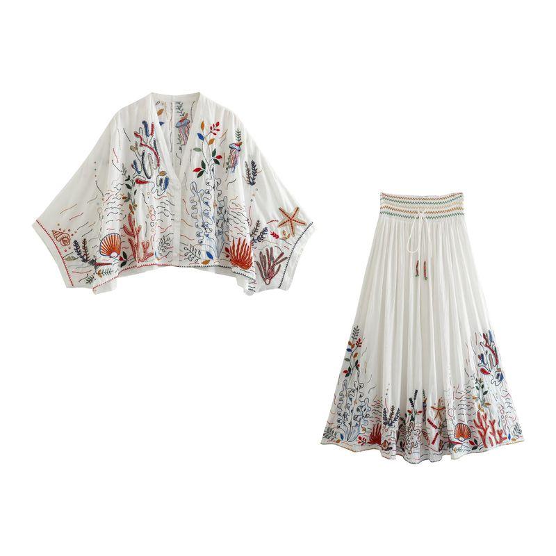 Women's Kaslead Cotton Stretch Waist Embroider