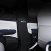 For Xpeng G6 Car Center B Pillar Protective Pad Leather Anti Kick Mat Anti Scratch Protective Sticker Interior Decor Accessories