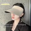 Large Brim Women Sun Hat Breathable Sunscreen Empty Top Cap Simple Seamless Visor Cap  Girl