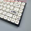 118 Key Anime Keycap MOA Simple Plain White Keycap Header Text D AE86 for Mx Switch Mechanical Keyboard Skin