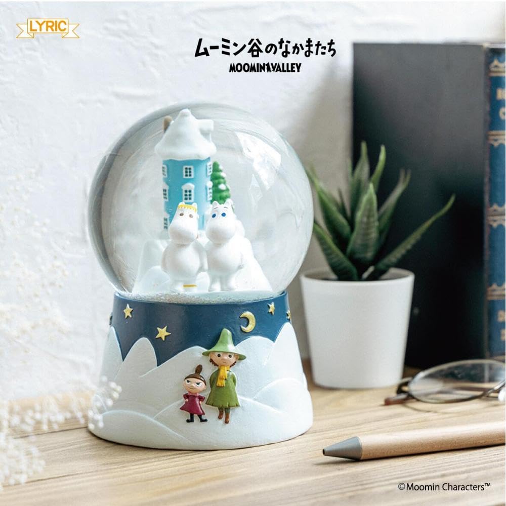 Lyric Snow Globe Moomin H14 X W10 X D10cm Size Approx.