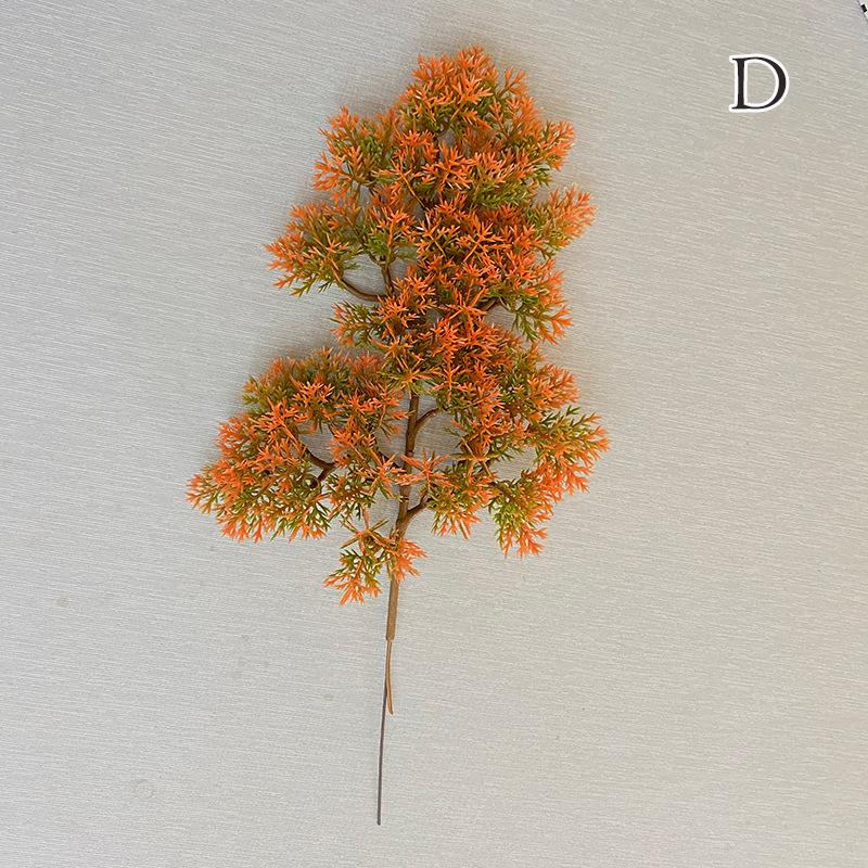Hot Sale 1Pc Plastic Fake Artificial Pine Cypress Plant Bonsai Desktop Garden Plastic Tree Branch Home Office Decor