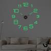 Glow-in-the-dark, Hole-free Clock, Nordic Minimalist Wall-mounted Clock, DIY Wall Clock for Living Room and Bedroom, Personalized Art Clock