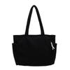 Minimalist Student Tote Bag With Zipper Closure And Phone Pocket For School And Work