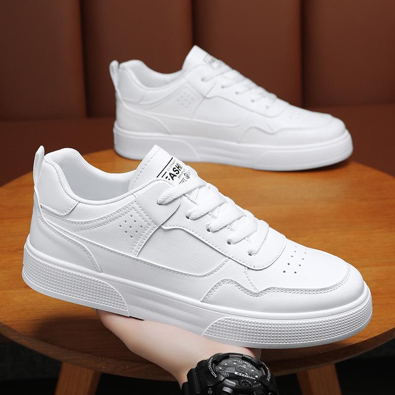 Fashion Men Vulcanized Shoes Summer New Breathable White Shoes Men Korean Style Trendy Versatile Sports Shoes Casual Sneakers