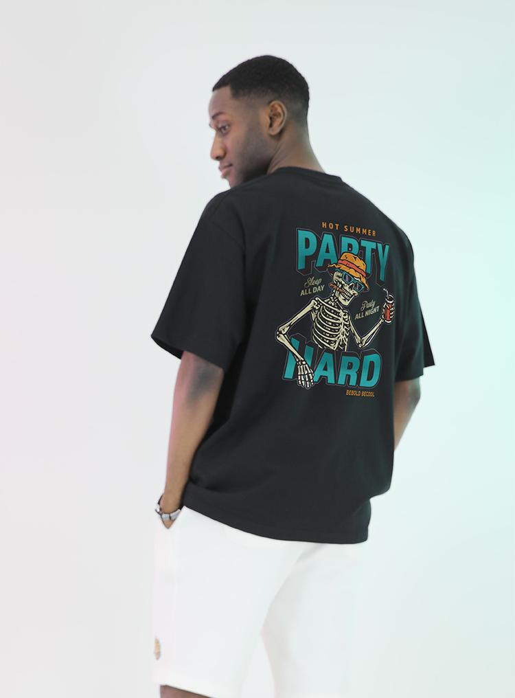 Будь смелым Будь крутым L~6XL Отрывайся [Футболка] (Тип) Navy/Free 3 (2Xl~3Xl)