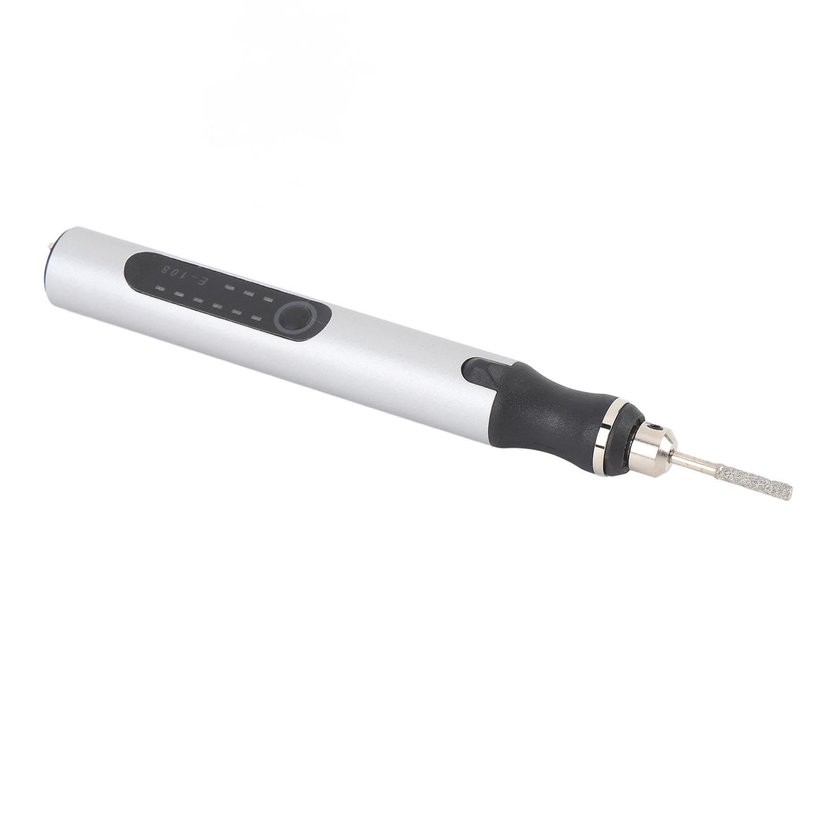 Электрическая гравировальная ручка 10 Вт, регулируемая 3 скорости, перезаряжаемая беспроводная ручная электрическая гравировальная машина для травления с инструментами для ювелирных изделий, камня
