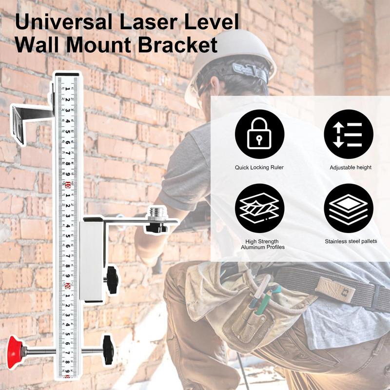 Wall Level Hanger Level Hanger Mount Portable Adjustable Support Stand Adapter Base With Scale For Construction Carpentry
