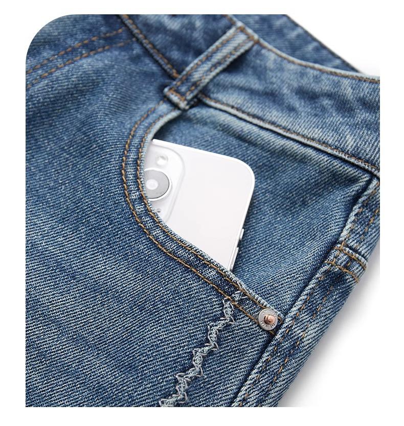 Women's Retro High-Waisted Wide-Leg Jeans - Blue Slimming Plus Size (Spring/Autumn 2025)