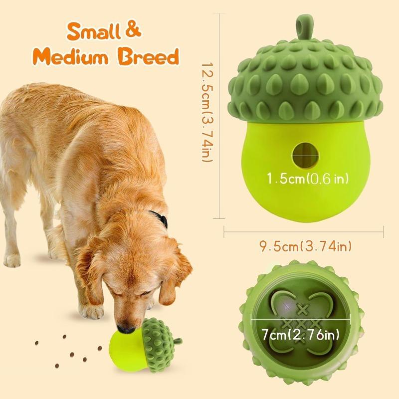 Xiaomi Multi Function Pinecone Dog Toy Food Leaking Ball Slow Feeder Puzzle Chew Teeth Cleaning Interactive Pet Enrichment Supplies