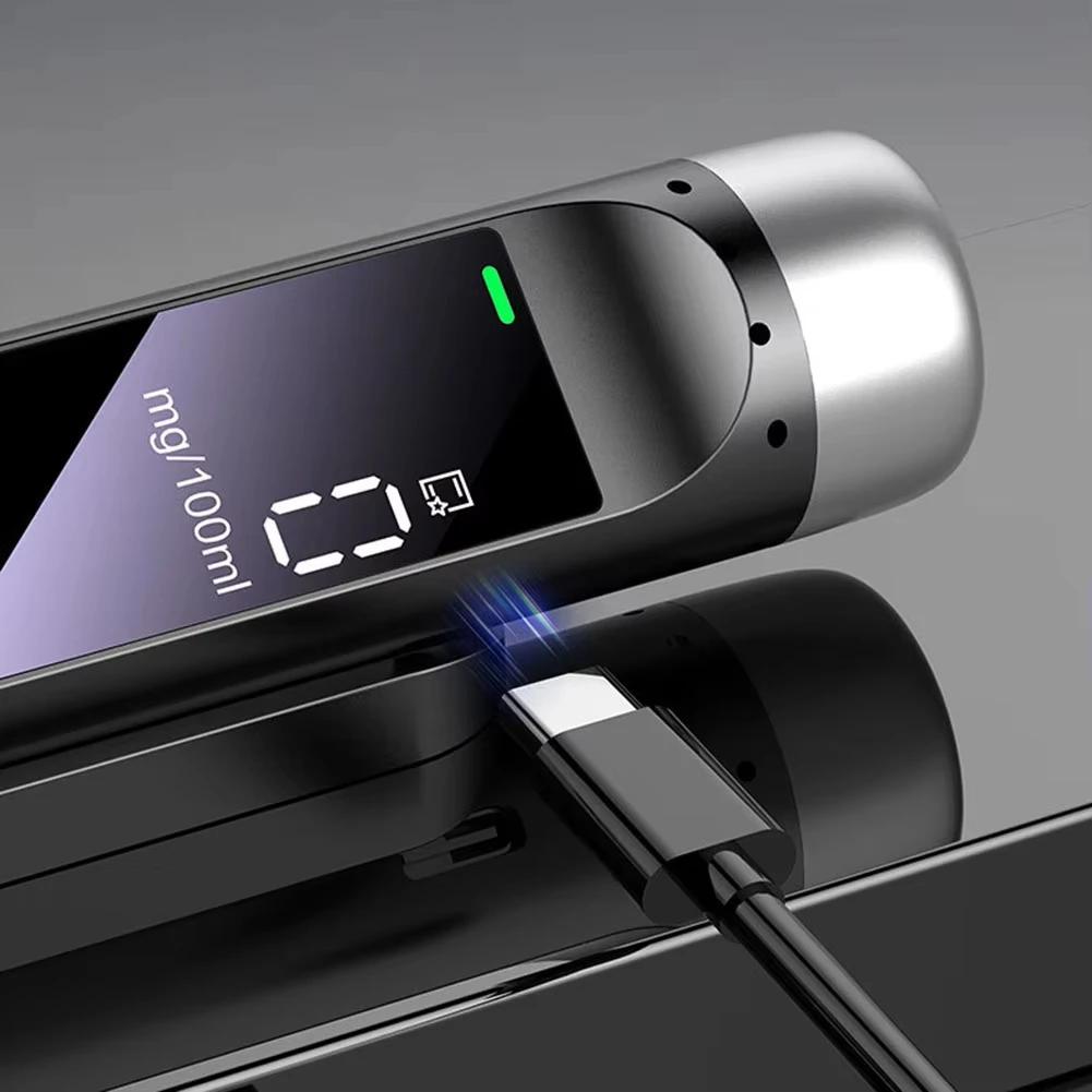 3in1Non-Contact Alcohol Tester Breathalyzer Tester With LED Digital Display Alcoholmeter Alcohol Tester Accuracy Diagnostic Tool