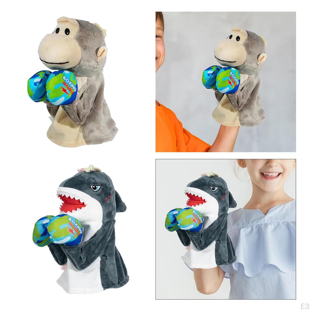 Boxing Doll Stuffed Funny Realistic Ornament Decoration Interactive Game Sounding Toy for