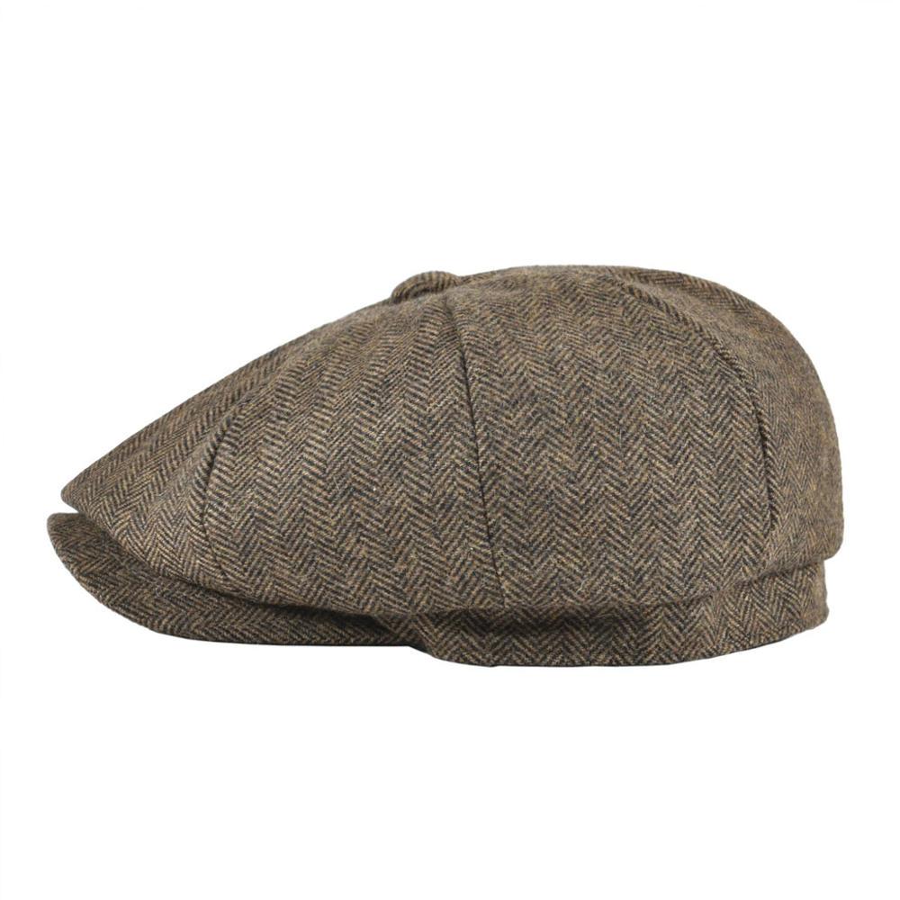 Buy Botvela 50 %Wool Tweed Newsboy Cap 