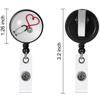 Clip Card Holder Clip Name Tag Holder Retractable Badge ID Badge Holder Nurse Doctor Key Chain