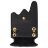 Moschino Creative Magnetic Closure Diamond Pattern Leather Tote Shoulder Bag Women Bags Black A75438002-1555