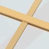 Vidaxl Sliding Door, Gold, 76X205 Cm, Transparent ESG Glass