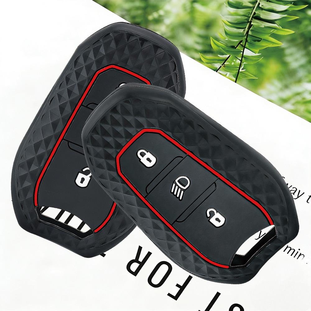 Silicone Cap Car Key Cover For Peugeot 3008 208 2008 308 508 408 4008 Case Car Key Silica Gel Fob Protector Remote Key Case